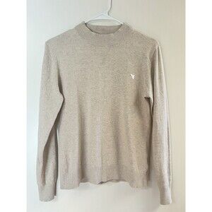 Macade Mock Neck Sweater Golf Oatmeal Stretch Tech Cotton Medium